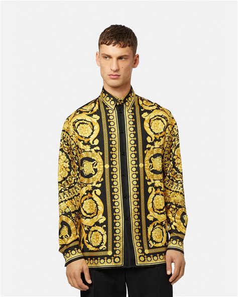 versace silk shirt ian connor|Versace barocco t shirt.